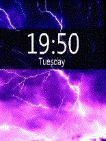game pic for iphone thunder clock  by venky